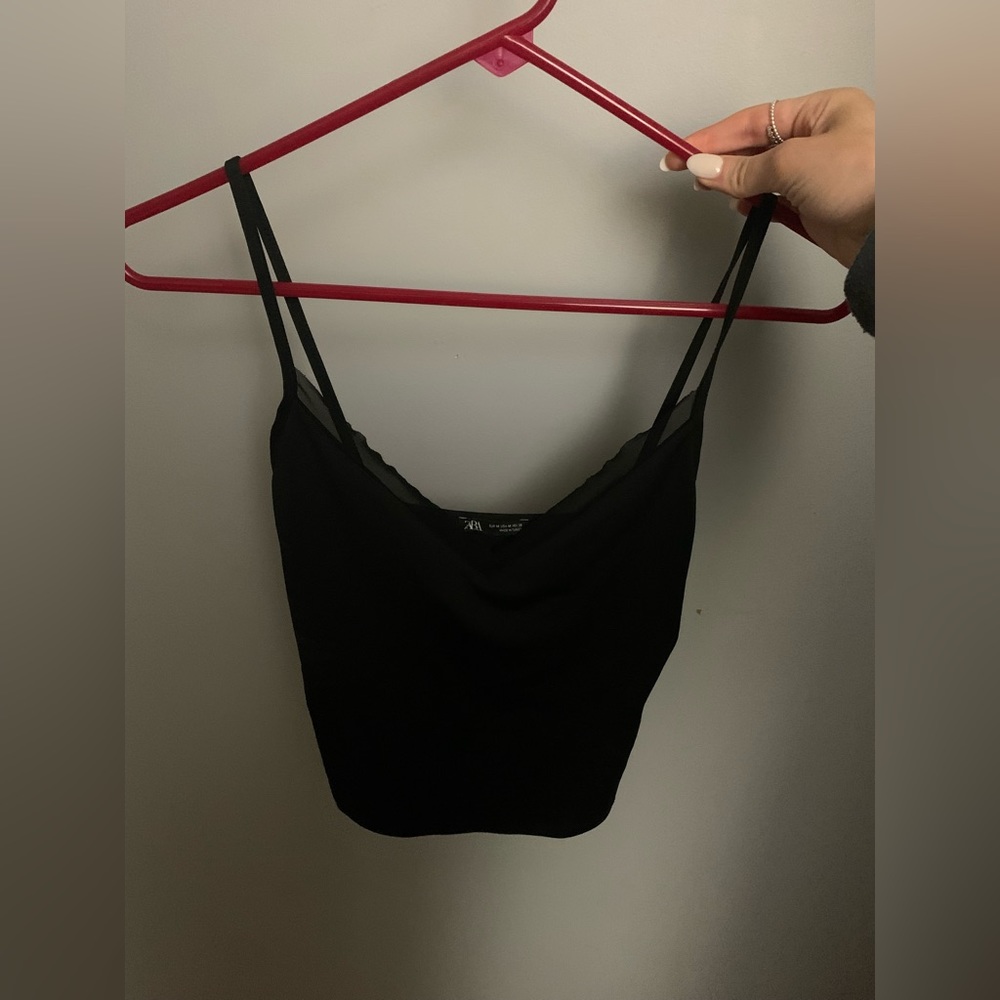 Zara black tank top